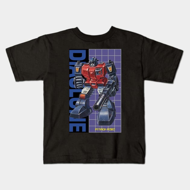 Attack Robo Twintwist Kids T-Shirt by Draconis130